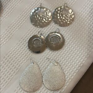 Elegant Silver Earrings Sets